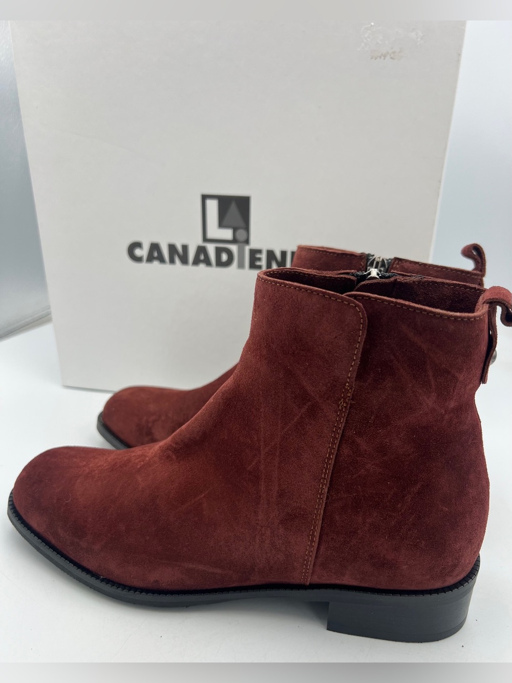 La Canadienne Scott Wood Suede Leather Bootie Waterproof Women’s Size 6.5 NWB - Picture 8 of 16